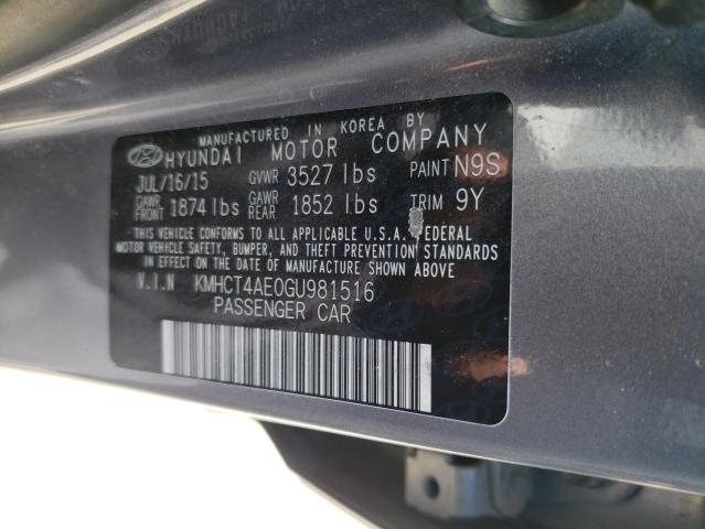 Photo 10 from auction – 2016 HYUNDAI ACCENT SE with VIN KMHCT4AE0GU981516