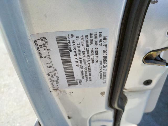Photo 10 from auction – 2001 FORD CROWN VICT with VIN 2FAFP74W91X140764