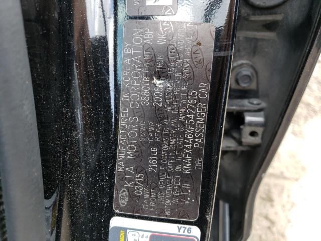 Photo 10 from auction – 2015 KIA FORTE LX with VIN KNAFX4A6XF5427615