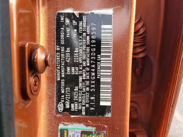 Photo 10 from auction – 2013 KIA OPTIMA LX with VIN 5XXGM4A73DG198597