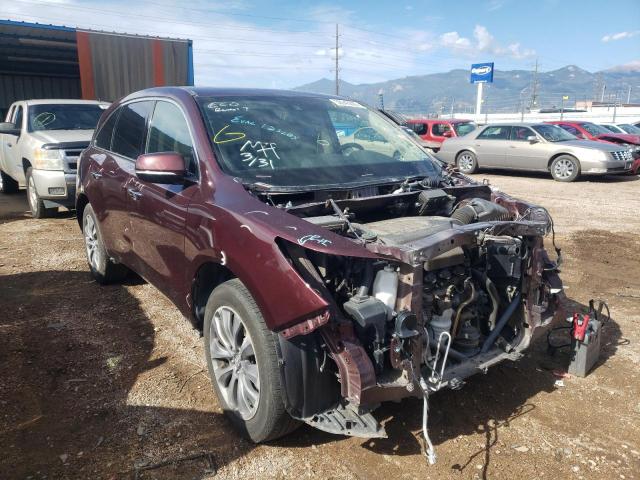 ACURA MDX TECHNO 2015 with VIN 5FRYD4H45FB017813 - Photo from auction