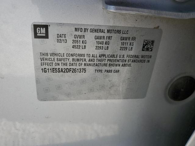 Photo 10 from auction – 2013 CHEVROLET MALIBU 2LT with VIN 1G11E5SA2DF261375