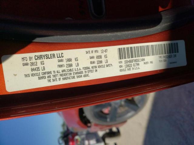 Photo 10 from auction – 2008 DODGE CALIBER SR with VIN 1B3HB68F08D611404
