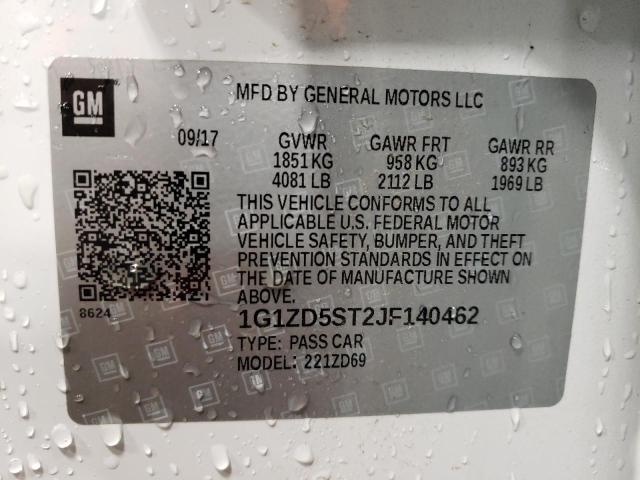 Photo 10 from auction – 2018 CHEVROLET MALIBU LT with VIN 1G1ZD5ST2JF140462