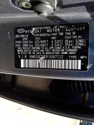Photo 10 from auction – 2015 HYUNDAI TUCSON LIM with VIN KM8JUCAG9FU047112