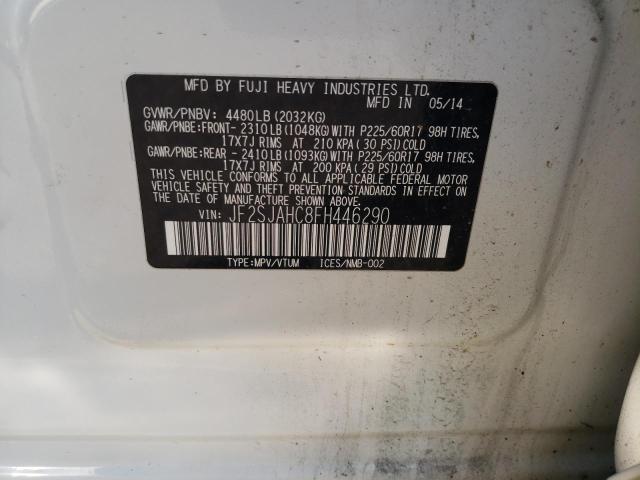 Photo 10 from auction – 2015 SUBARU FORESTER 2 with VIN JF2SJAHC8FH446290