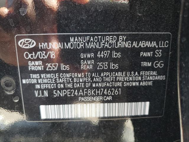 Photo 10 from auction – 2019 HYUNDAI SONATA SE with VIN 5NPE24AF8KH746261