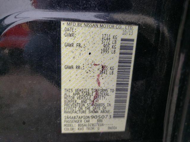 Photo 10 from auction – 2013 NISSAN SENTRA S with VIN 1N4AB7AP1DN905073