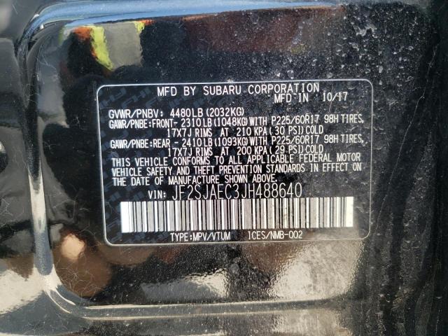 Photo 10 from auction – 2018 SUBARU FORESTER 2 with VIN JF2SJAEC3JH488640