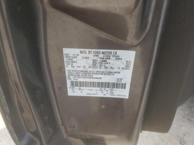 Photo 10 from auction – 2009 FORD F150 with VIN 1FTRF12WX9KB34254