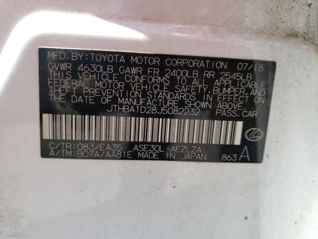 Photo 10 from auction – 2018 LEXUS IS 300 with VIN JTHBA1D28J5082232