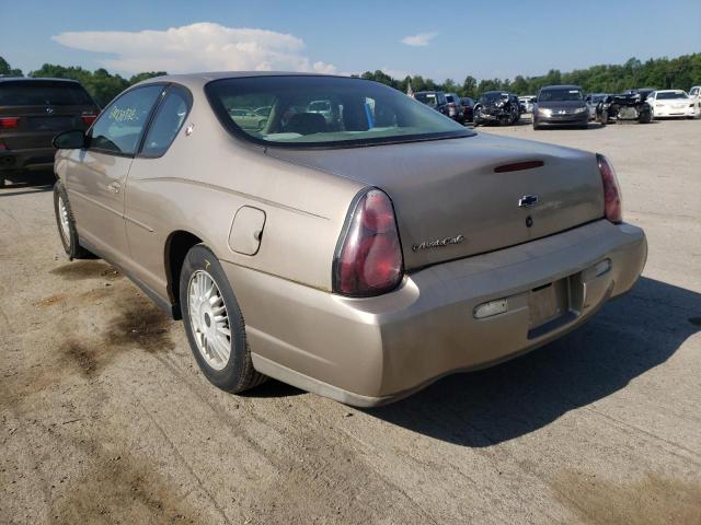 Photo 3 from auction – 2002 CHEVROLET MONTE CARL with VIN 2G1WW12E929122980