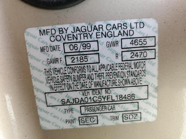 Photo 10 from auction – 2000 JAGUAR S-TYPE with VIN SAJDA01C5YFL18486