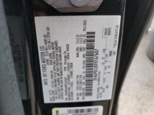 Photo 10 from auction – 2015 FORD FUSION SE with VIN 3FA6P0LU0FR167607