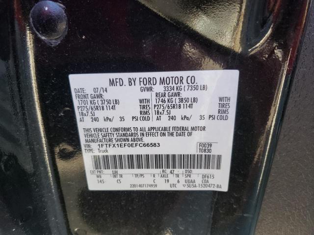 Photo 10 from auction – 2014 FORD F150 SUPER with VIN 1FTFX1EF0EFC66583