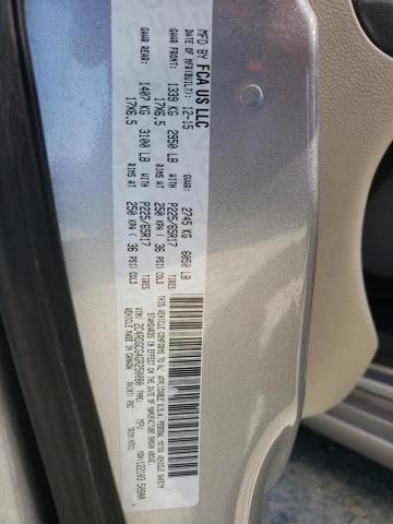 Photo 10 from auction – 2016 DODGE GRAND CARA with VIN 2C4RDGCG4GR250080