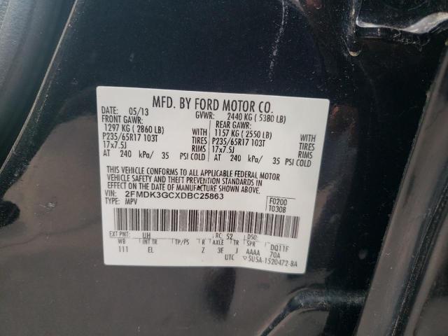 Photo 10 from auction – 2013 FORD EDGE SE with VIN 2FMDK3GCXDBC25863