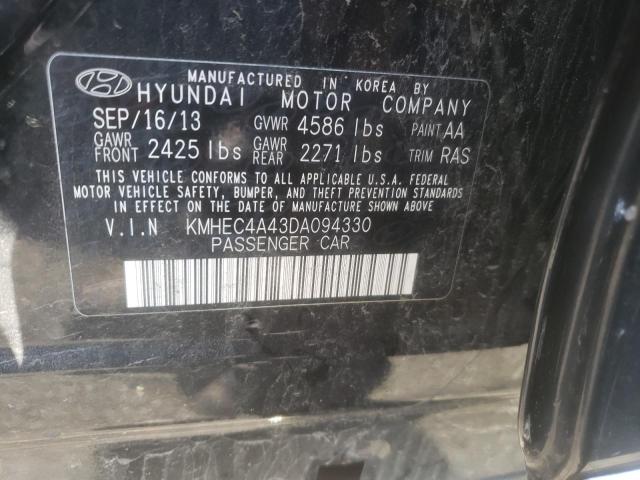 Photo 10 from auction – 2013 HYUNDAI SONATA HYB with VIN KMHEC4A43DA094330