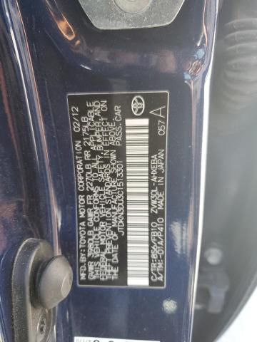 Photo 10 from auction – 2012 TOYOTA PRIUS with VIN JTDKN3DU3C1513301