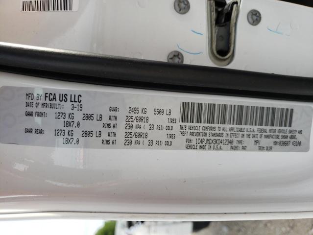 Photo 10 from auction – 2019 JEEP CHEROKEE L with VIN 1C4PJMDX3KD412340