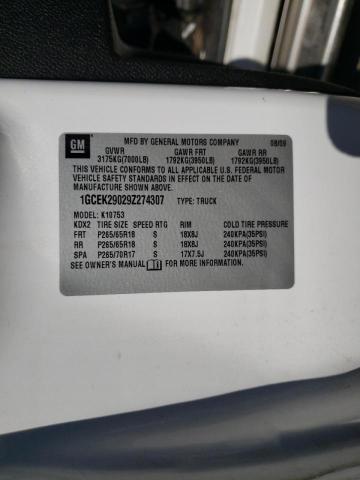 Photo 10 from auction – 2009 CHEVROLET SILVERADO with VIN 1GCEK29029Z274307