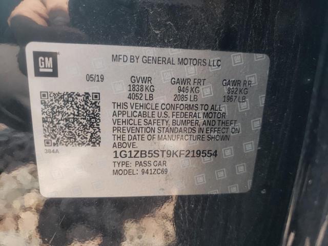 Photo 10 from auction – 2019 CHEVROLET MALIBU LS with VIN 1G1ZB5ST9KF219554