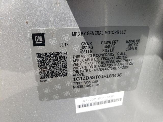 Photo 10 from auction – 2018 CHEVROLET 1500 with VIN 1G1ZD5ST0JF186436