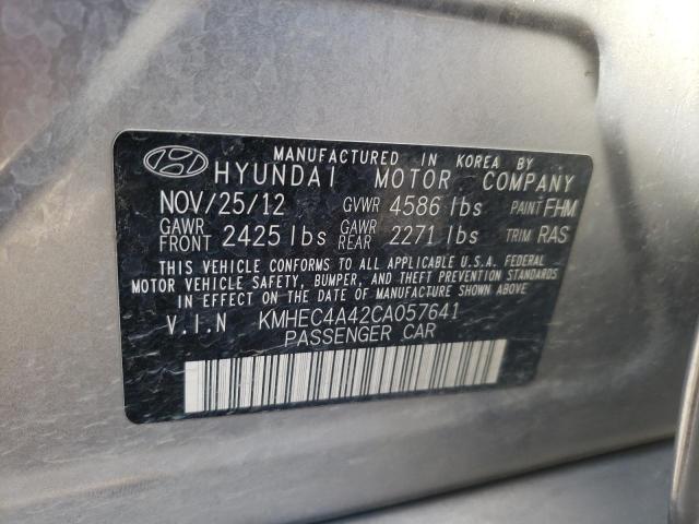 Photo 10 from auction – 2012 HYUNDAI SONATA HYB with VIN KMHEC4A42CA057641