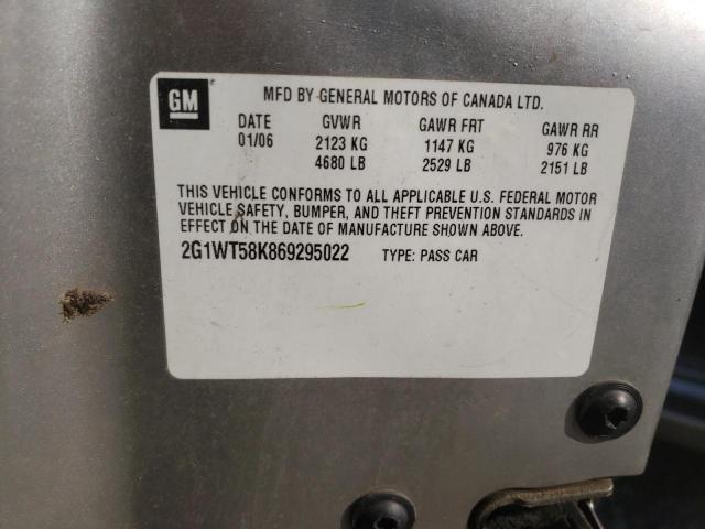 Photo 10 from auction – 2006 CHEVROLET IMPALA LT with VIN 2G1WT58K869295022