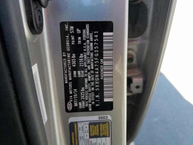 Photo 10 from auction – 2015 KIA OPTIMA EX with VIN 5XXGN4A75FG357541