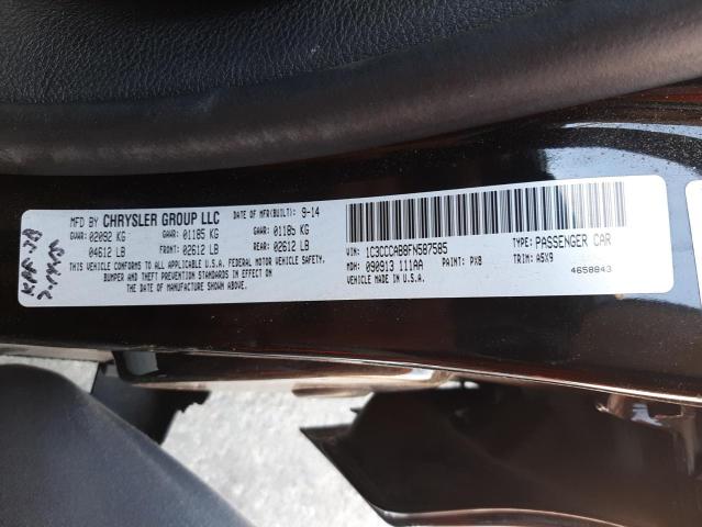 Photo 10 from auction – 2015 CHRYSLER 200 LIMITE with VIN 1C3CCCAB8FN587585