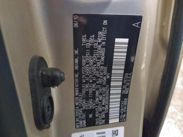 Photo 10 from auction – 2011 TOYOTA SIENNA LE with VIN 5TDKK3DC0BS046274