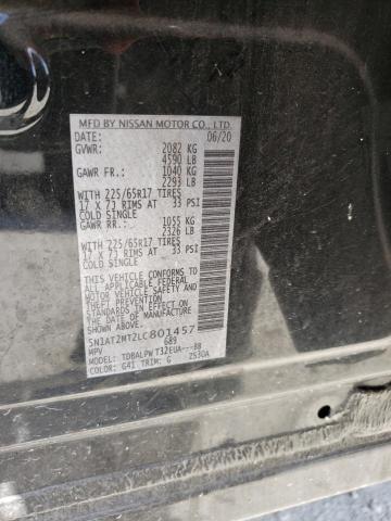 Photo 10 from auction – 2020 NISSAN ROGUE S with VIN 5N1AT2MT2LC801457