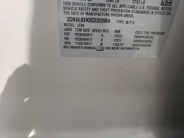Photo 10 from auction – 2012 CHEVROLET EQUINOX LS with VIN 2GNALBEK6C6350964