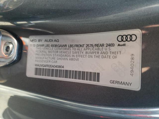 Photo 10 from auction – 2014 AUDI S5 PRESTIG with VIN WAUVGAFR2EA040804