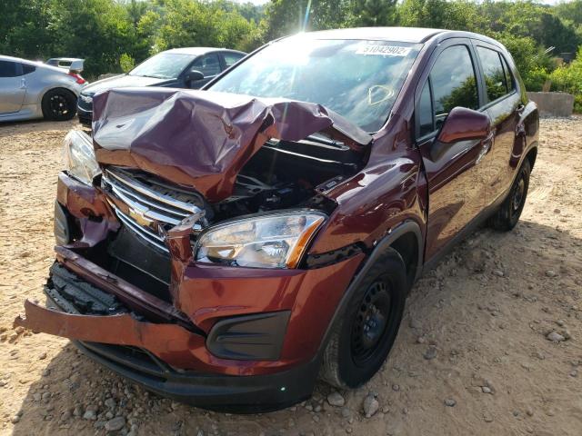 Photo 2 from auction – 2016 CHEVROLET TRAX LS with VIN 3GNCJKSB9GL278890