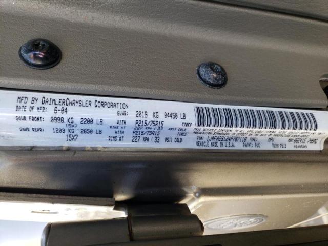 Photo 10 from auction – 2004 JEEP WRANGLER / with VIN 1J4FA29124P787118