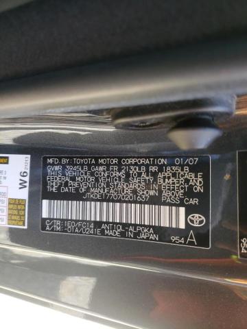 Photo 10 from auction – 2007 TOYOTA SCION TC with VIN JTKDE177070201637