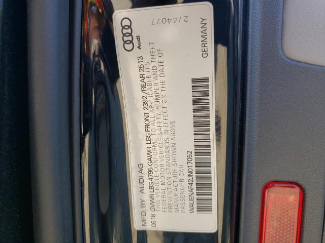 Photo 10 from auction – 2018 AUDI A4 PREMIUM with VIN WAUENAF42JN017052