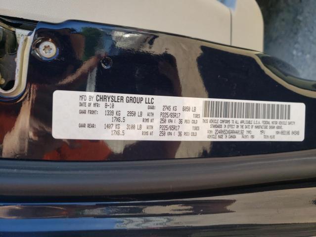 Photo 10 from auction – 2010 DODGE GRAND CARA with VIN 2D4RN5DX6AR440182