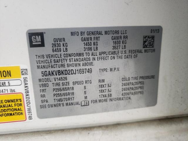 Photo 10 from auction – 2013 BUICK ENCLAVE with VIN 5GAKVBKD2DJ169749