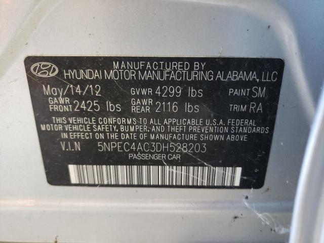 Photo 10 from auction – 2013 HYUNDAI SONATA SE with VIN 5NPEC4AC3DH528203