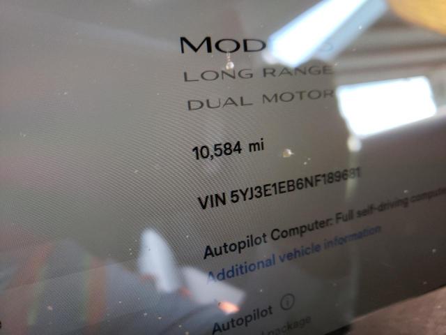 Photo 8 from auction – 2022 TESLA MODEL 3 with VIN 5YJ3E1EB6NF189681