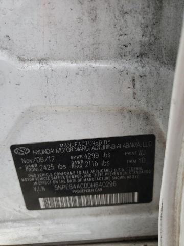 Photo 10 from auction – 2013 HYUNDAI SONATA GLS with VIN 5NPEB4AC0DH640296