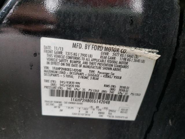 Photo 10 from auction – 2014 FORD TAURUS SEL with VIN 1FAHP2H80EG142048