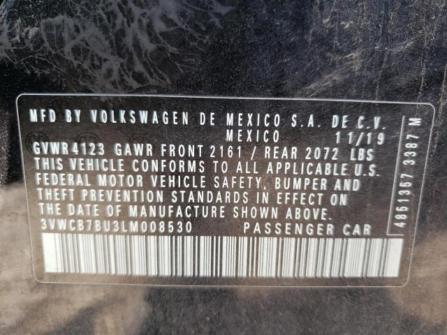 Photo 10 from auction – 2020 VOLKSWAGEN JETTA S with VIN 3VWCB7BU3LM008530