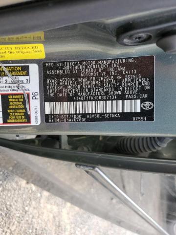 Photo 10 from auction – 2013 TOYOTA CAMRY L with VIN 4T4BF1FK1DR307134