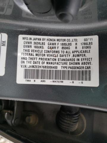 Photo 10 from auction – 2011 HONDA INSIGHT EX with VIN JHMZE2H76BS006400