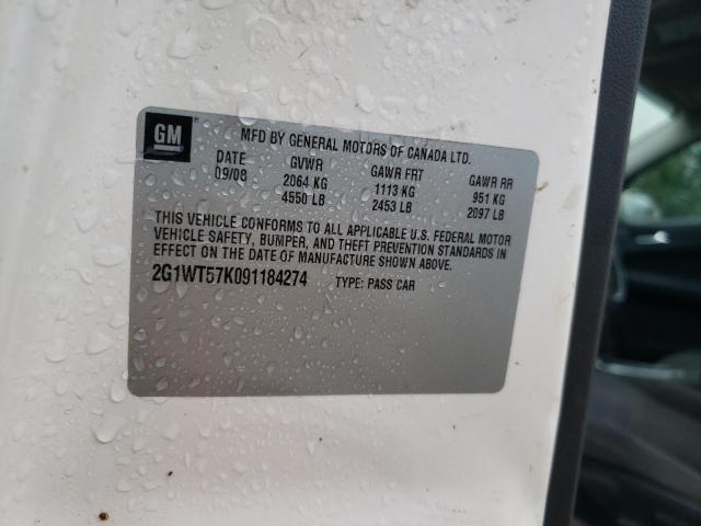 Photo 10 from auction – 2009 CHEVROLET IMPALA 1LT with VIN 2G1WT57K091184274