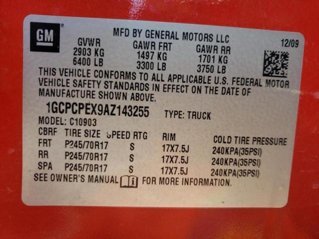 Photo 10 from auction – 2010 CHEVROLET SILVERADO with VIN 1GCPCPEX9AZ143255